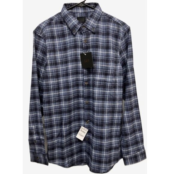 14th & Union Men’s Long Sleeve Button-Down Cotton Shirt, XL, Blue - Picture 1 of 13